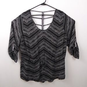 Maurices black & white ladder back tie waist 20/22